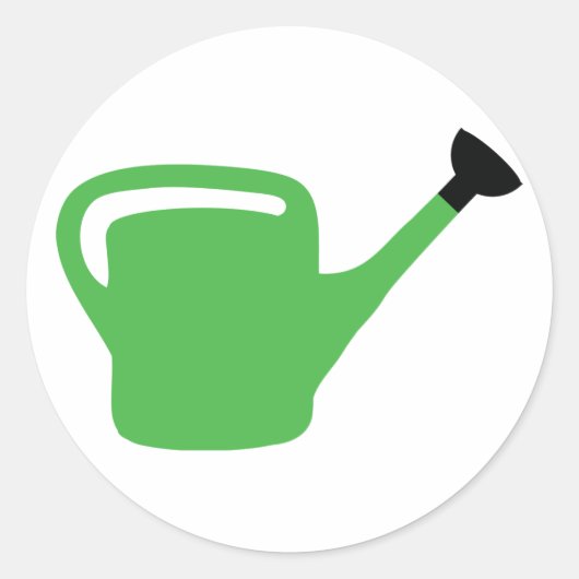 Grüngärtnergießdose Runder Aufkleber (Vorderseite)