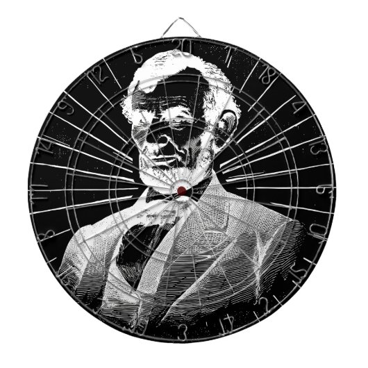 grunge abraham lincoln dartscheibe (vorne)