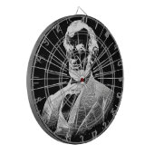 grunge abraham lincoln dartscheibe (Vorderseite Links)