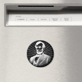 grunge abraham lincoln magnet (In Situ (Geschirrspüler))