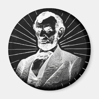 grunge abraham lincoln magnet