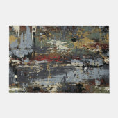 Grunge Abstract Art Im Freien Fußmatte (Vorderseite)