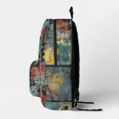 Grunge Abstrakt Art Backpack Bedruckter Rucksack (Rechts)