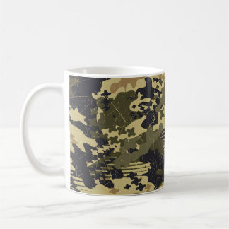 Grunge abstrakte Camouflage mimetische Tapete naht Kaffeetasse