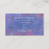 Grunge Abstrakter Hintergrund in Blau Lila und Rot Visitenkarte (Rückseite)