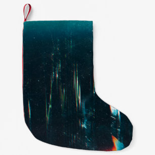 Grunge abstraktes Hintergrundbild. Beschädigter Bi Kleiner Weihnachtsstrumpf