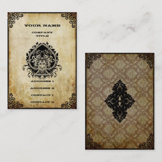 Grunge Ace Visitenkarte (Vorne/Hinten)