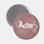 Grunge Actor Magnet (Vorderseite/Rückseite)