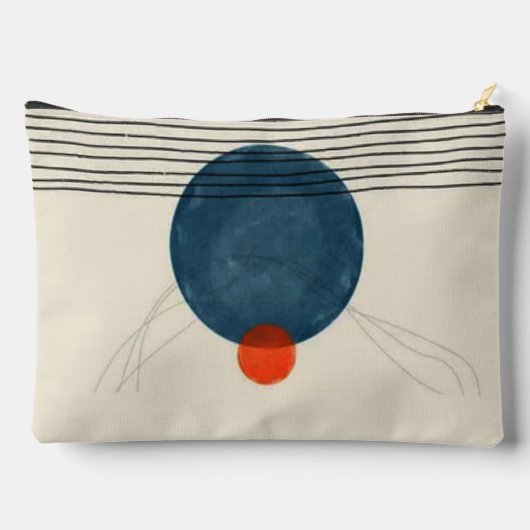 Grunge aestheticstripes minimal Monogram Zubehörtasche (Rückseite)