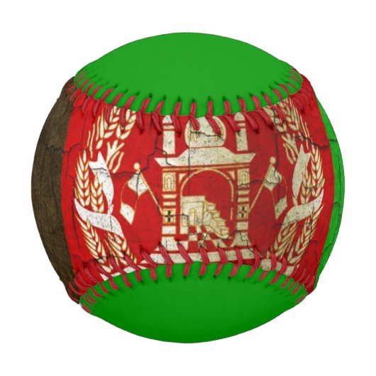 Grunge Afghanistan-Flagge Baseball (Vorderseite)