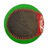 Grunge Afghanistan-Flagge Baseball (Vorderseite Links)