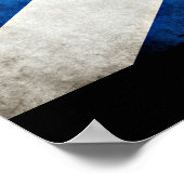 Grunge Agnew Scotland Flag Poster (Ecke)