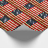 Grunge America Geschenkpapier (Ecke)