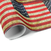 Grunge America Geschenkpapier (Rolleneckpunkt)