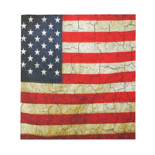 Grunge America Notizblock (Vorderseite)
