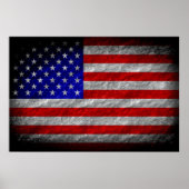 Grunge American Flag 5 Poster (Vorne)