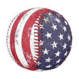 Grunge American Flag Baseball
