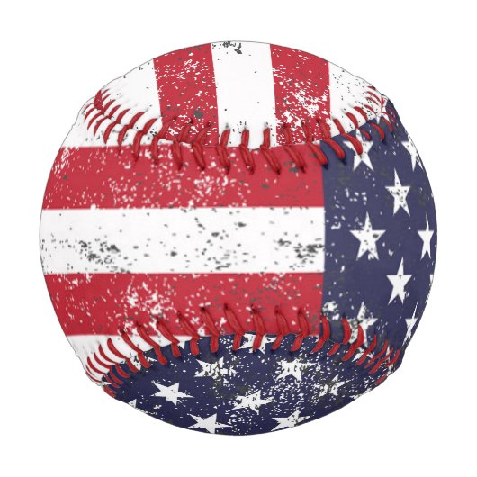 Grunge American Flag Baseball (Vorderseite)