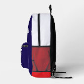 Grunge American Flag Bedruckter Rucksack (Rechts)