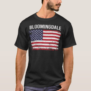 Grunge American Flag Bloomingdale T-Shirt