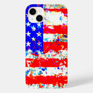 Grunge American Flag Case-Mate iPhone 14 Plus Hülle
