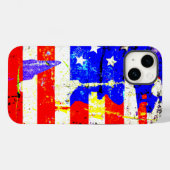 Grunge American Flag Case-Mate iPhone Hülle (Rückseite (Horizontal))