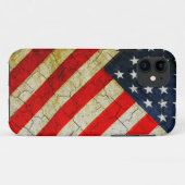 Grunge American Flag Case-Mate iPhone Hülle (Rückseite (Horizontal))