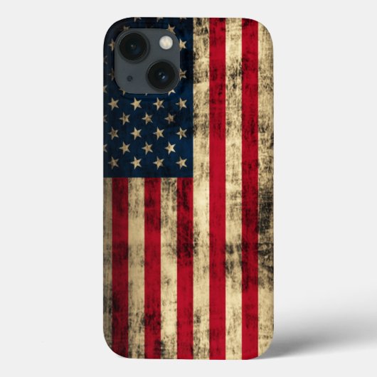 Grunge American Flag Case-Mate iPhone Hülle (Rückseite)
