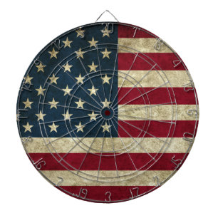 Grunge American Flag Dartscheibe