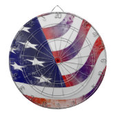 Grunge American Flag Dartscheibe (vorne)