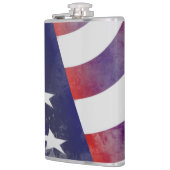 Grunge American Flag Flachmann (Links)