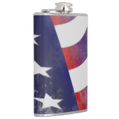 Grunge American Flag Flachmann (Rechts)