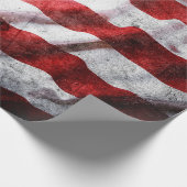 Grunge American Flag Geschenkpapier (Ecke)