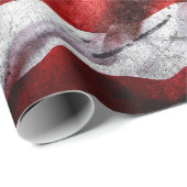 Grunge American Flag Geschenkpapier (Rolleneckpunkt)