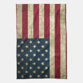 Grunge American Flag Geschirrtuch (Vertikal)