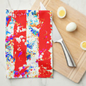 Grunge American Flag Geschirrtuch (Viertel Falte)
