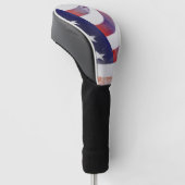 Grunge American Flag Golf Headcover (angewinkelt)