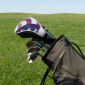 Grunge American Flag Golf Headcover (In SItu)