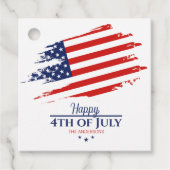 Grunge American Flag Happy 4. Juli ID104 Geschenkanhänger (Vorderseite)