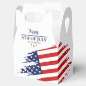 Grunge American Flag Happy 4. Juli ID104 Geschenkschachtel (Geöffnet)