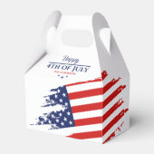 Grunge American Flag Happy 4. Juli ID104 Geschenkschachtel (Vorderseite)