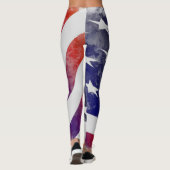 Grunge American Flag Leggings (Rückseite)