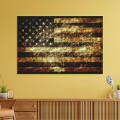 Grunge American Flag Leinwanddruck (Insitu (Wohnzimmer))