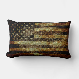 Grunge American Flag Lendenkissen