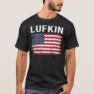 Grunge American Flag Lufkin T-Shirt