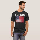 Grunge American Flag Lufkin T-Shirt (Vorne ganz)