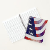Grunge American Flag Notizblock (Innenseite)