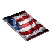 Grunge American Flag Notizblock (Rechte Seite)