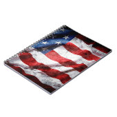 Grunge American Flag Notizblock (Linke Seite)