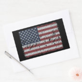 Grunge American Flag - Patriotic Stickers (Umschlag)